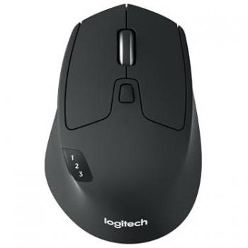 Logitech M720 Triathlon Multi-Device Bluetooth Wireless Mouse - 1000 DPI, 6 Programmable Buttons, USB Receiver, Long Battery Life for Laptop, PC, Mac, iPad