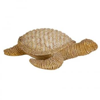 Figura Decorativa Romimex Beige Natural Poliresina Tortuga