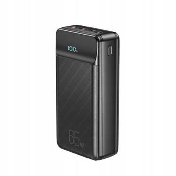 Powerbank para Laptop xO PR201 30000mAh 65W - Entrada USB-C y Lightning, Salida USB-A y USB-C, Pantalla LCD, Color Negro
