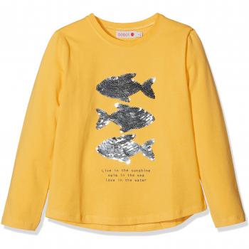 boboli Stretch Knit T-Shirt For Girl, Camiseta para Niñas, Amarillo