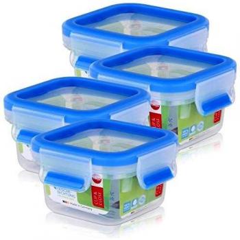 Emsa 508535 Clip & Close - Caja de almacenamiento cuadrada
