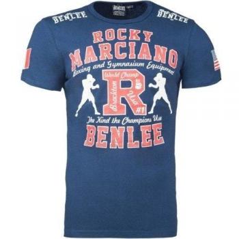Slim-Fit Benlee Gymnasium T-Shirt - Navy Blue, Short Sleeve, Men's Size L