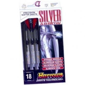 Harrows Dardos 7436.18 - Plata, tamaño 18