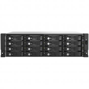 QNAP TL-R1600PES-RP Caja de Expansión para Disco Duro/SSD Externa 16 Bahías SATA 2.5/3.5 Rackmontable Negra y Gris