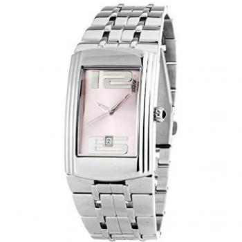 Reloj Análogico-Digital Automático para Hombre Chronotech CT7017 Rosa con Correa de Tela 25 mm