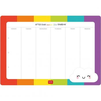 Alfombra de Papel Para Ratón y Libreta de Notas Smart Notes Rainbow