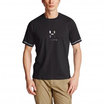 Haglöfs T-shirt Apex Logo Tee - Camiseta, color negro, talla S