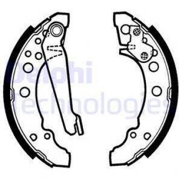 Juego de zapatas de frenos DELPHI LS1276 para frenos de tambor