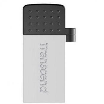 Memoria USB Transcend JetFlash 380 32GB con Conector MicroUSB - Color Plata