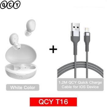 Auriculares Inalámbricos QCY T16 TWS Bluetooth 5.2 con aptX, Cancelación de Ruido CVC 8.0, 4 Micrófonos y Carga Rápida