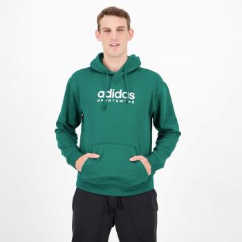 Sudadera con Capucha Adidas All Szn Fleece Gráfica Verde Hombre Talla L