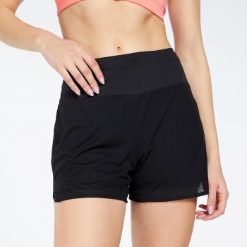 Asics Ventilate Short 2-en-1 para Mujer, Pantalón de Running, Color Negro, Talla S