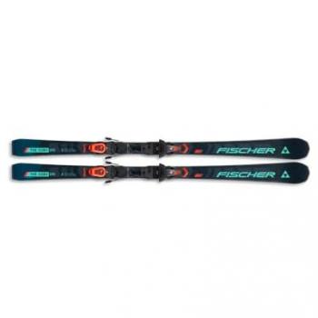 Esquís Fischer The Curv DTI AR + fijaciones RS11 PR negro azul mujer - 157