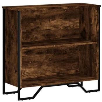 Estantería madera de ingeniería roble ahumado 80x31x74,5 cm