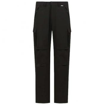 Regatta Men's Water-repellent Questra Cargo Trousers - Black, Size: 30 R