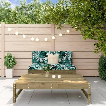Juego de muebles de jardín 2 pzas madera maciza de pino natural, blanco y gris, conjunto terraza muebles jardín exterior, mueble jardín exterior, muebles de salón exterior