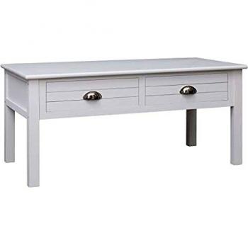 vidaXL Mesa de Centro Madera Mobiliario Decoración Hogar Interiores Moderna Elegante Práctica Versátil