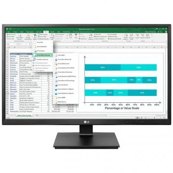 LG LCD Monitor 24BK55YT-B 24 FHD IPS 1920x1080 DVI DP HDMI USB Pivot Black