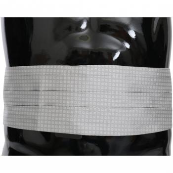 Dolce & Gabbana Gray Patterned Waist Belt Silk Cummerbund - IT54 | XXL