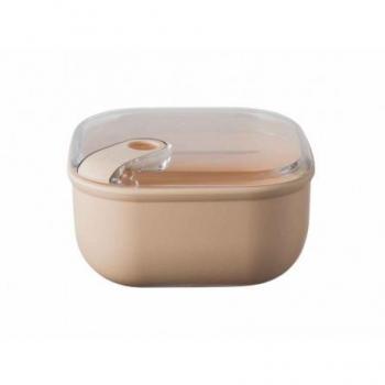Caja de Almuerzo Hermética Cuadrada Omada Pull Box Rosa 1L