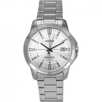 Casio Standard Analog Stainless Steel Silver Dial Quartz Men's Watch MTP-V004D-7C