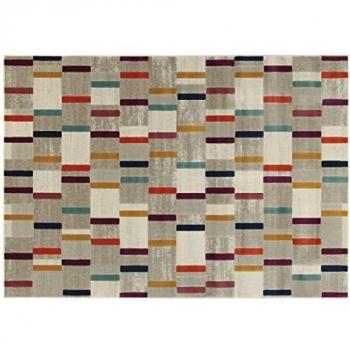 Alfombra de estilo contemporáneo DASH polipropileno y yute 160x230 cm Multicolor
