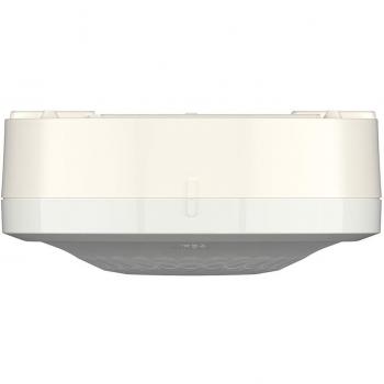Detector de movimiento Theben Luxa 103 S360-100-12 AP WH, montaje en superficie, con sensor de infrarrojos, ángulo de detección de 360 grados, alcance de hasta 12 metros, ajuste de tiempo y