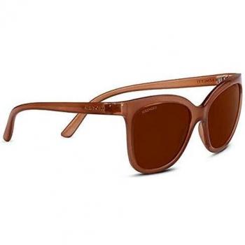 Serengeti Unisex Brown Sunglasses - 57MM Shiny Espresso