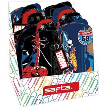 Mochila Escolar Safta 26 x 29 x 23 cm con diseño infantil, fabricada en material resistente, compartimentos amplios para organización, correas ajustables y acolchadas para mayor comodidad