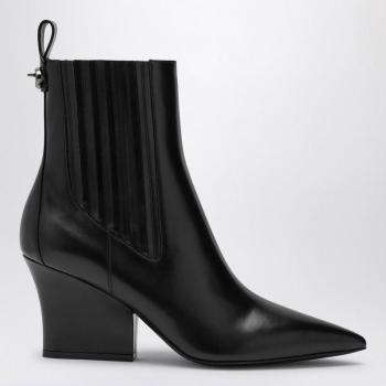 Valentino Garavani Women's Vlogo Lockette Boot in Black, Size 37.5