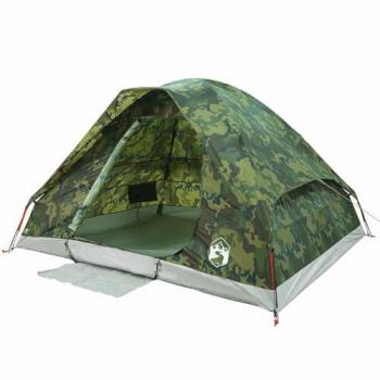 Tienda de campaña iglú impermeable para 4 personas en camuflaje