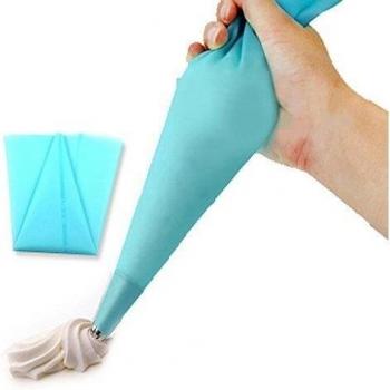 TQP-CK manga pastelera de silicona reutilizables manga pastelera para hacer la decoración de la torta de crema herramienta, silicona, mediano