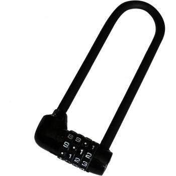 Kurtzy Candado Seguridad Combinación 4 Dígitos – 16 cm con Grillete Largo – Candado Resistente Exterior Impermeable con Código Reconfigurable - Candado Largo Bicicleta, Gimnasio, Escuela, Cobertizo