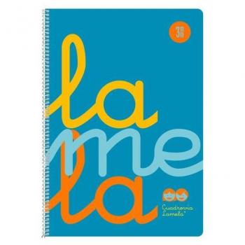 Cuaderno polipropileno formato Folio cuadrícula 3x3 80 hojas 90g colores surtidos