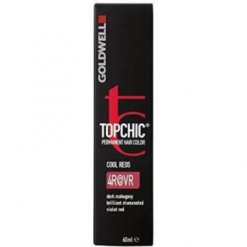 Goldwell Topchic Tinte Permanente 60ml - Color Rojo Violeta Oscuro Caoba Brillante