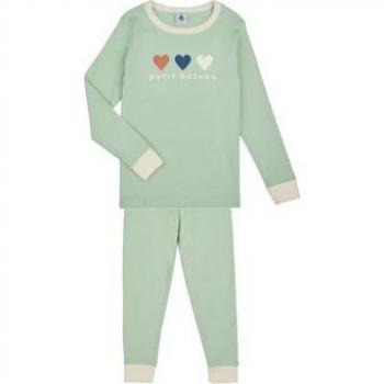 Petit Bateau - Pijama infantil liso de algodón