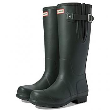 Hunter Original Side Adjustable Men's Wellington Boots - Dark Olive - Size UK 12