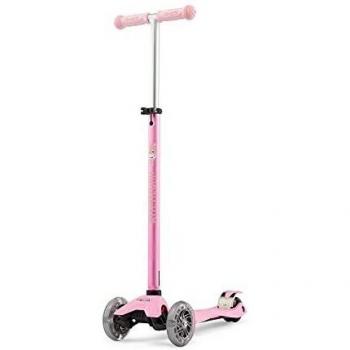 Scooter Micro Maxi Unicorno Rosa con LED de Affenzahn