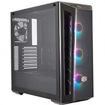 Cooler Master MasterBox MB520 ARGB Caja PC ATX Panel Frontal Tintado, 3 x 120 mm Ventiladores Preinstalados, Panel Lateral de Vidrio, Configuraciones Flujo de Aire Flexible