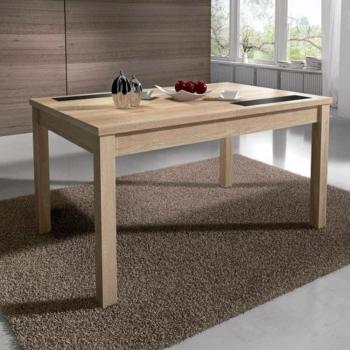 Mesa Extensible Nuka 140Cm con acabado Negro Lara Cambria