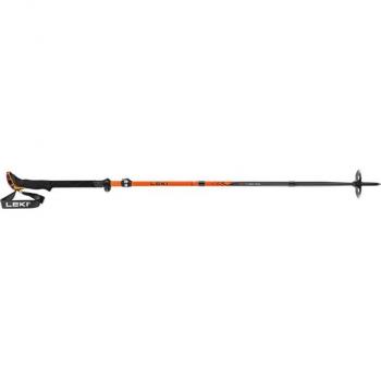 Bastones de trekking Leki Sherpa FX Carbon Strong negro y naranja (par)