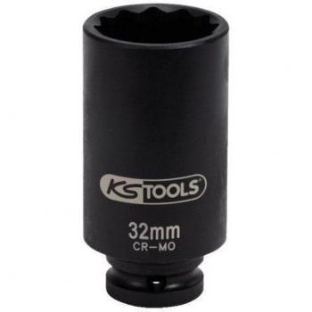 KS Tools 150.1706 Llave de vaso de impacto especial para árboles de transmisión, 1/2, 32 mm