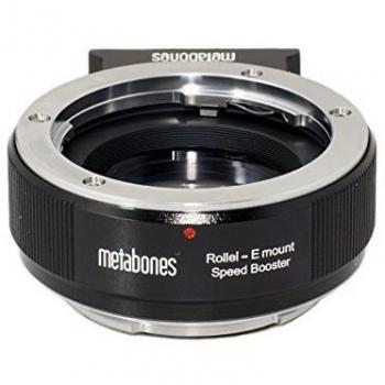 Metabones 'Rollei E-mount Speed Booster Black/Chrome