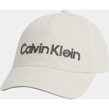 Calvin Klein - Gorra de algodón color nude