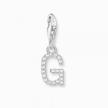 Colgante Charm Mujer Letra G en Plata 925 con Piedras de Circonita Blanca Thomas Sabo 1939-051-14