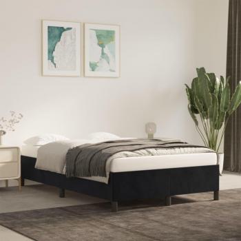 Cama sin colchón de terciopelo gris oscuro 120x190 cm vidaXL