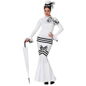 Disfraz de Dama Inglesa para Adultos XS/S - Blanco