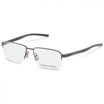 Porsche Design P8747 D Men's Eyeglasses Brown Size 56 - Frame Only, Blue Light Block Available