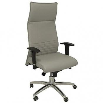 Sillón de Oficina XL Albacete en Similpiel Gris, Soporta hasta 160kg, Piqueras y Crespo