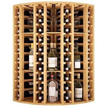 Expovinalia EX2035 botellero Pino 40 Botellas, Serie godello, Color Roble Claro